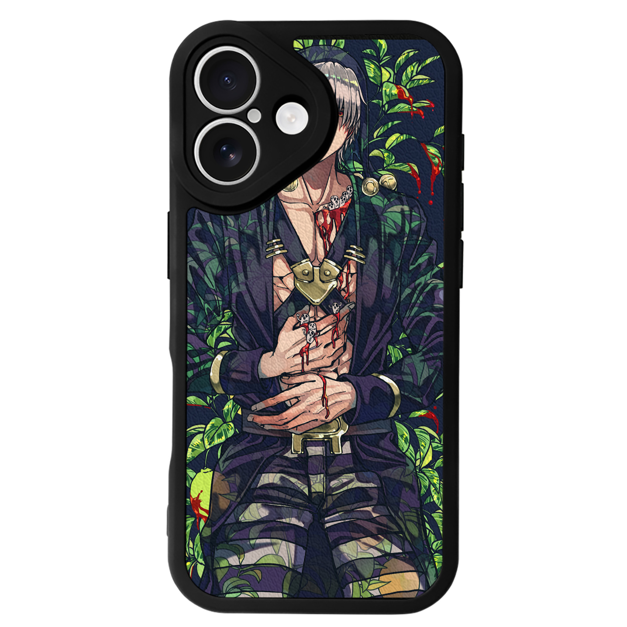 （画像用） ジョジョの奇妙な冒険 JoJo's Bizarre Adventure 【iPhone 16シリーズ対応】シリコンスマホケース（レザー調） 材質：シリコン